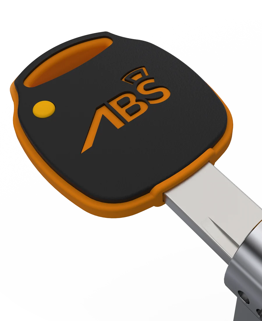 Genuine black and orange ABS Master key
